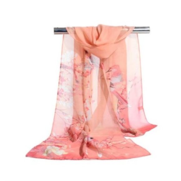 independent Accessories - Peach Chiffon Scarf